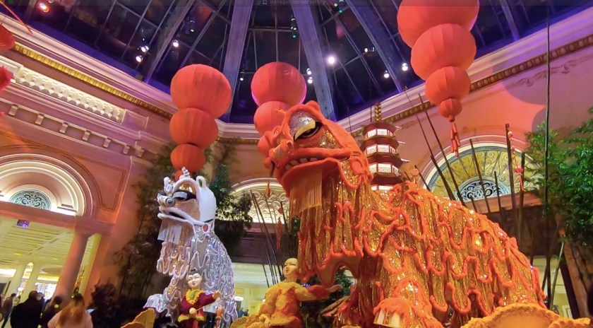 Bellagio New Year dragons